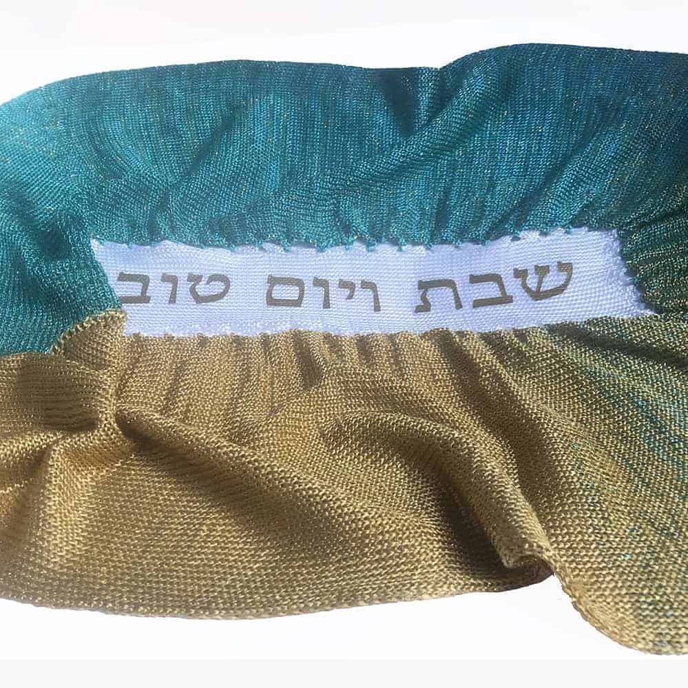 Ombre Turquoise&Gold Oval